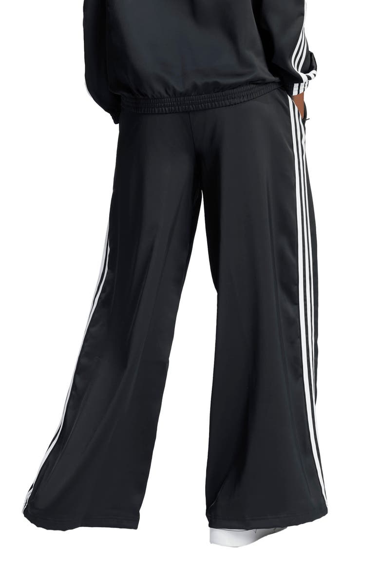 adidas Originals Recycled Polyester Satin Wide Leg Track Pants