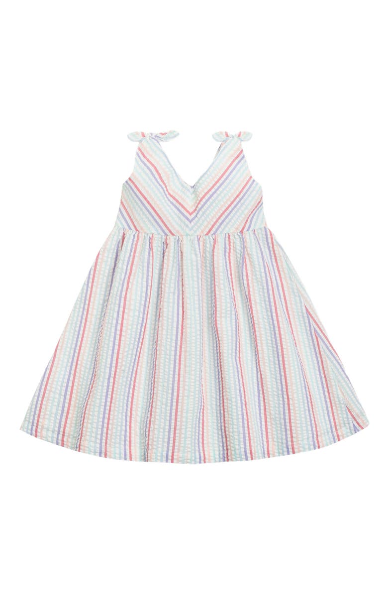Hope & Henry Girls' Organic Seersucker Bow Shoulder Dress, Toddler, Alternate, color,