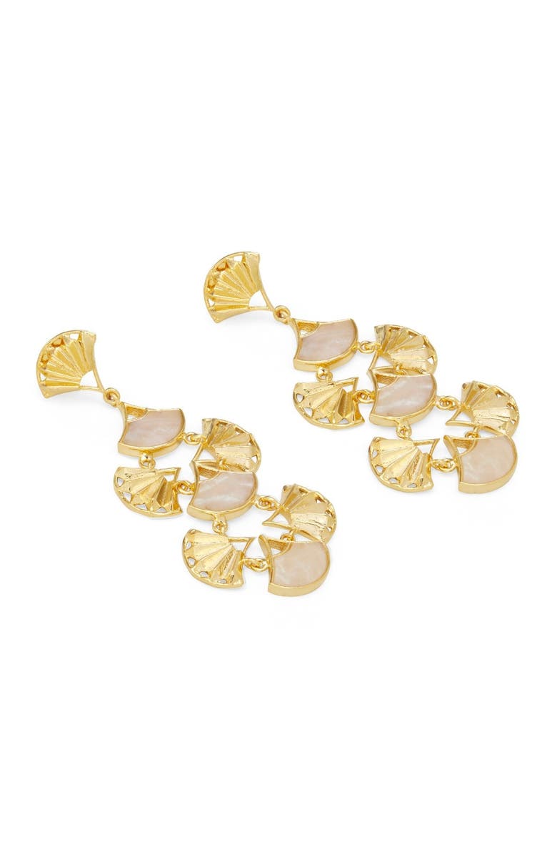 Dhwani Bansal Pankha Earrings, Alternate, color, Gold Plated