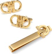 Cufflinks, Inc. Horsebit Cuff Links & Tie Bar Gift Set