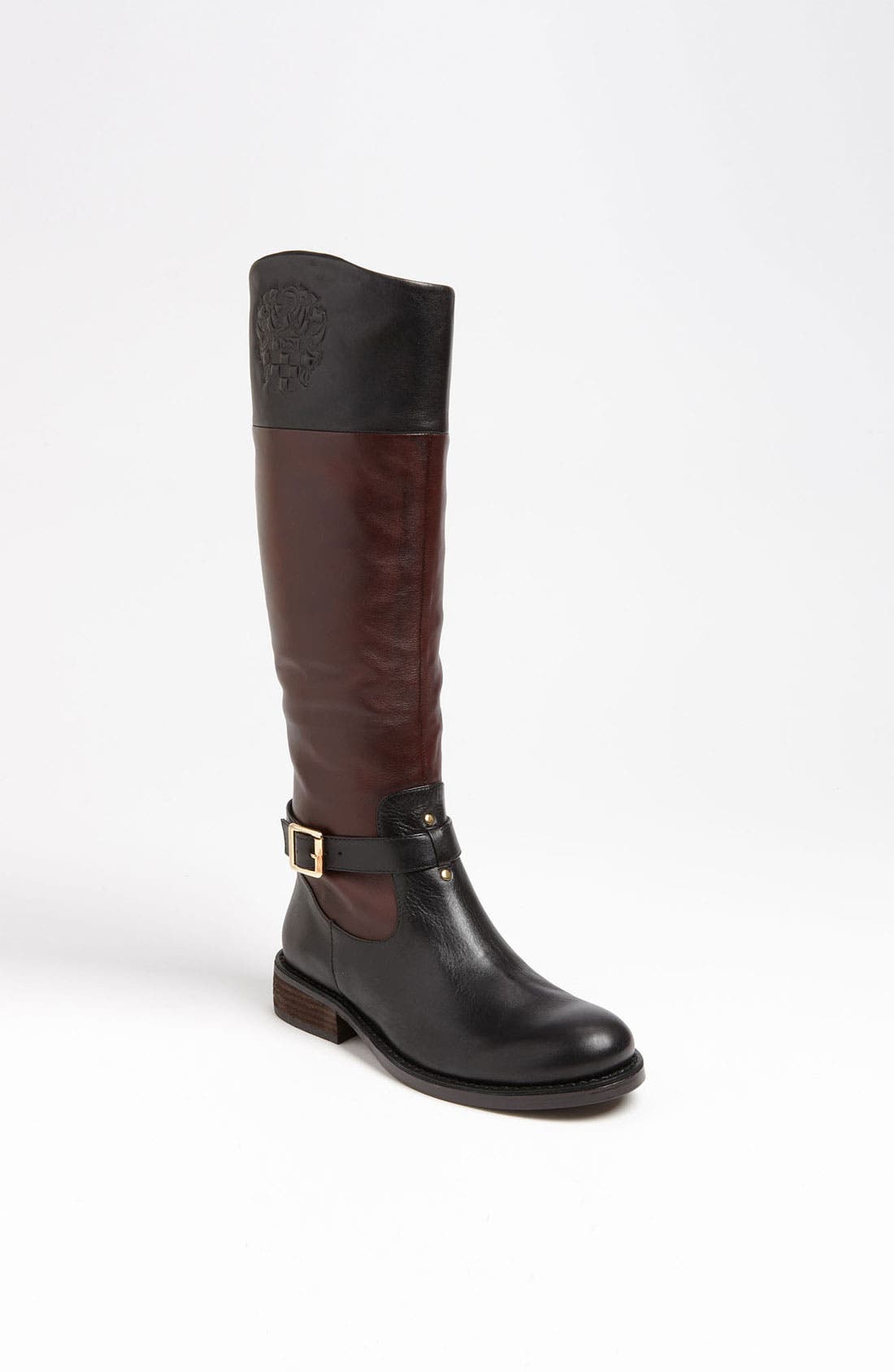 'Flavian' Boot, Main, color, DARK WOOD/ BLACK