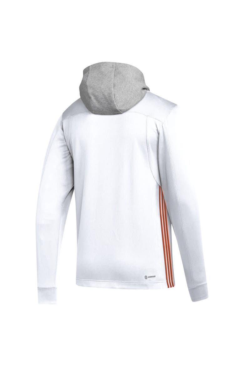 Men's adidas White Philadelphia Flyers Refresh Skate Lace AEROREADY Pullover Hoodie, Alternate, color, White