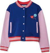 Lands' End Girls Varsity Bomber Jacket