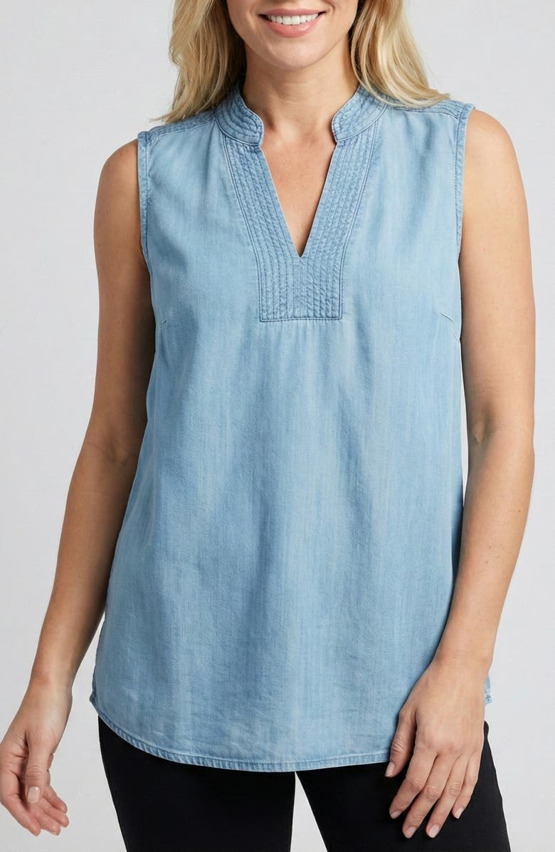 APNY Split Neck Top, Main, color,