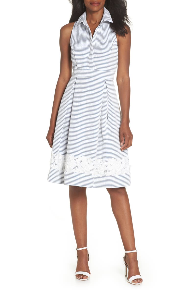 Eliza J Halter Shirtdress, Main, color,