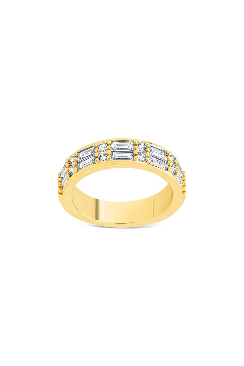 Nina Cubic Zirconia Baguette Ring, Main, color, GOLD