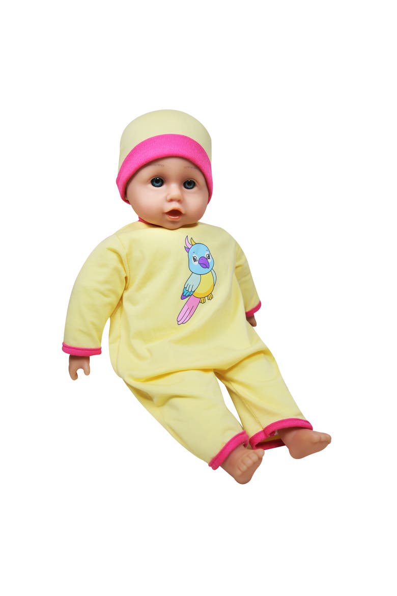 Twin Highchair & Baby Dolls Set in Pink & Yellow, Alternate, color, Multicolored