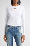 DIESEL® Metallic Oval D Cutout T-Shirt