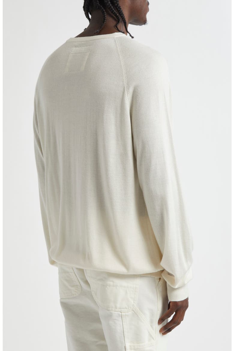 Silk & Cashmere Crewneck Sweater, Alternate, color, WHITE