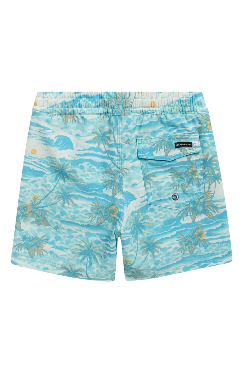 Quiksilver Kids' Surfsilk Mix Volley Swim Trunks, Alternate, color, Aqua