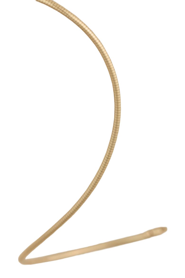 Heirloom Curved Chain Necklace, Alternate, color, Gold