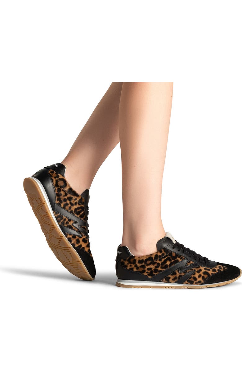 Magnanni Lizzy Lace Up Sneaker, Alternate, color, Leopard Calf Hair