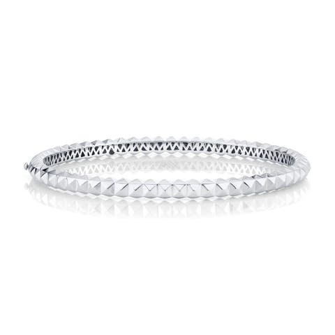 Mens Tetra 3 D Hinged Bangle Bracelet