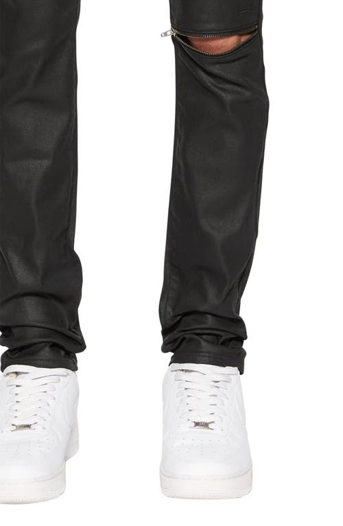KSUBI KSUBI VAN WINKLE CAGED WAXED SLIM FIT JEANS
