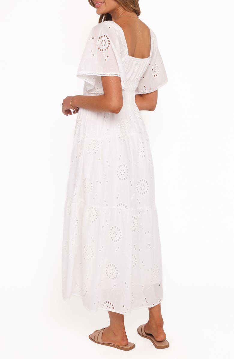 Petal & Pup Tierney Eyelet Embroidered Midi Dress, Alternate, color, 