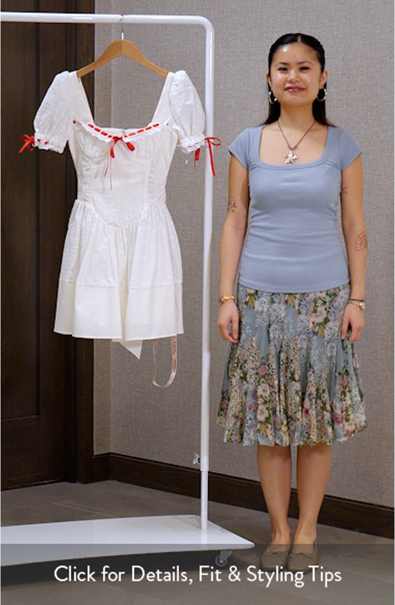 Jana Underwire Broderie Anglaise Minidress, sales video thumbnail