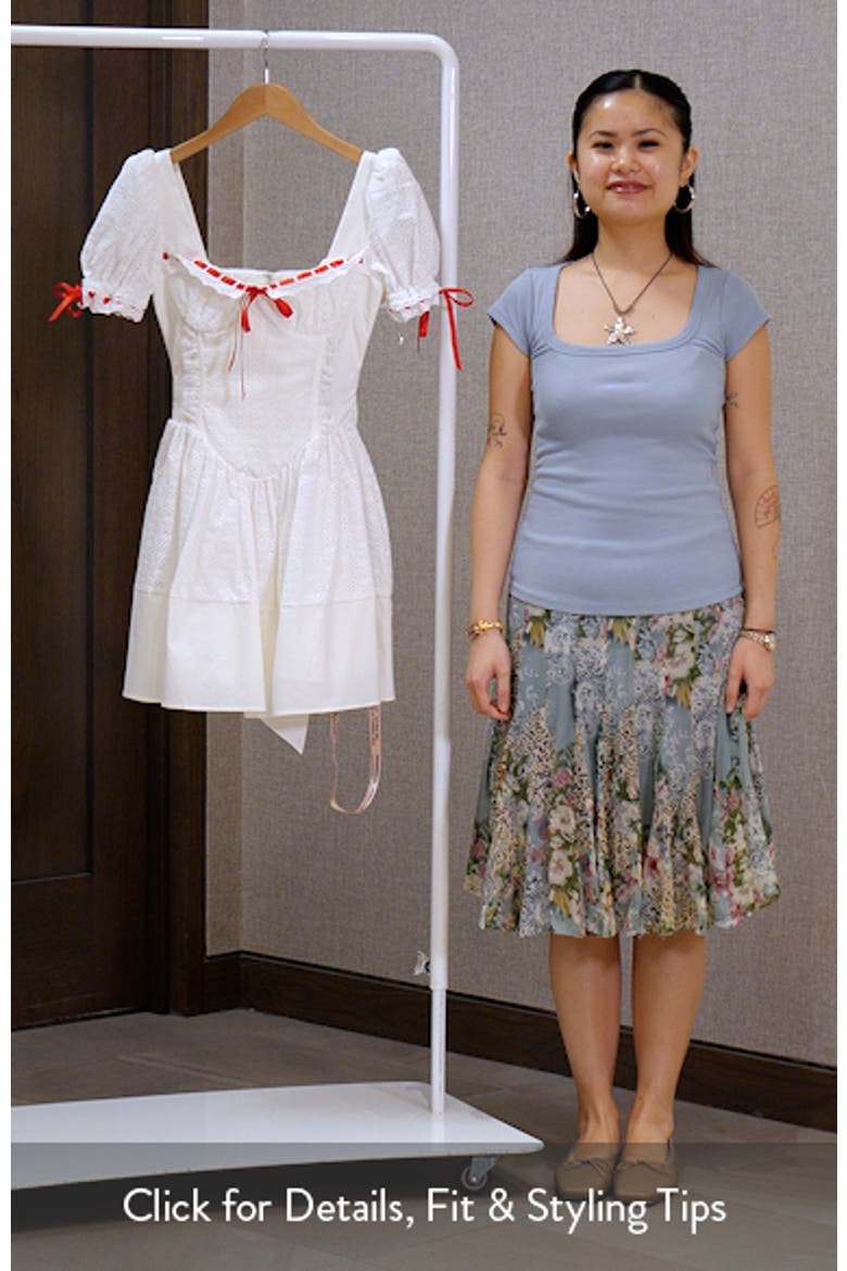 Jana Underwire Broderie Anglaise Minidress video