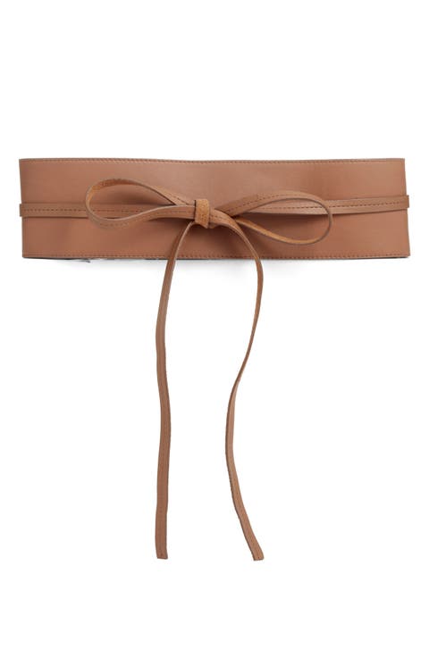 Obi Bow Leather Belt