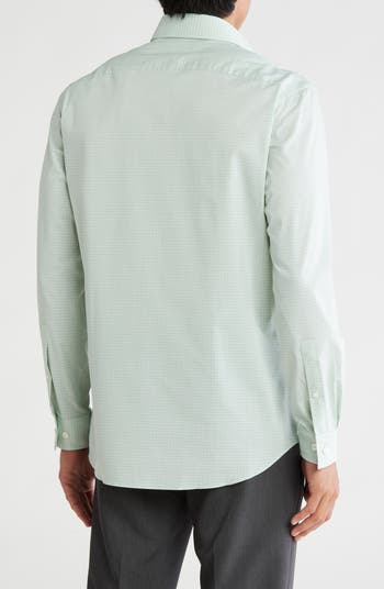 Slim Fit Gingham Performance Dress Shirt