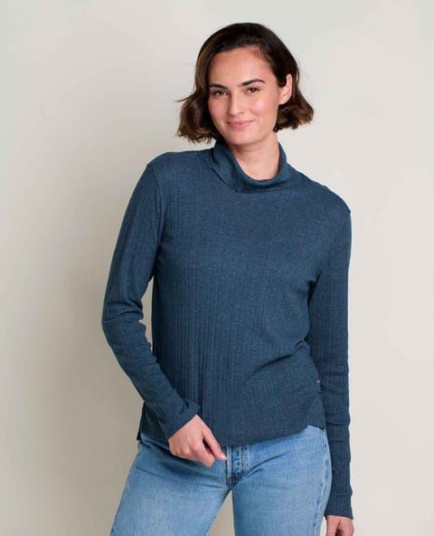 Foothill Pointelle Long Sleeve Turtleneck