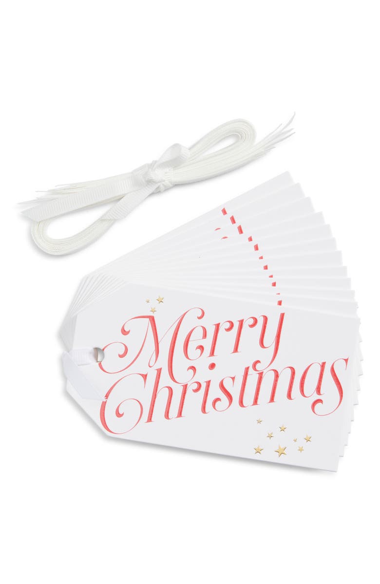 Dear Annabelle 12-Pack Holiday Gift Tags, Main, color, Merry Christmas
