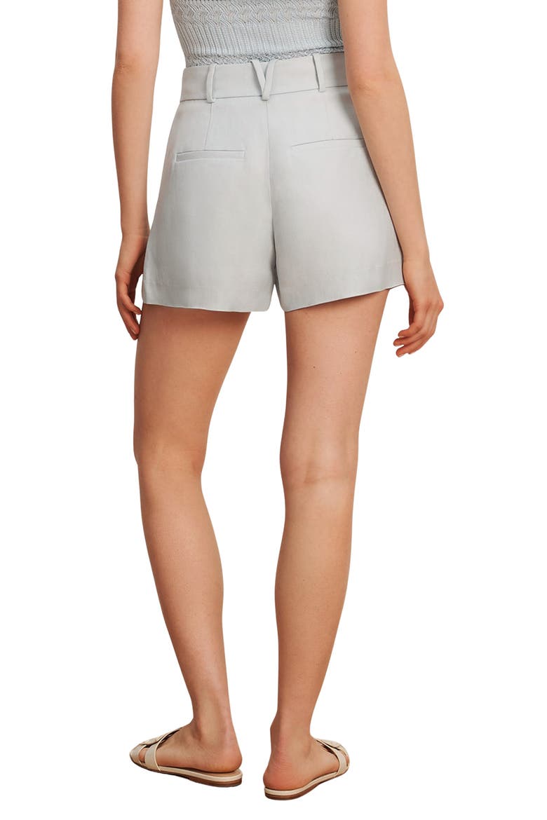 Craig High Waist Cotton Blend Twill Shorts, Alternate, color, RIVER MIST