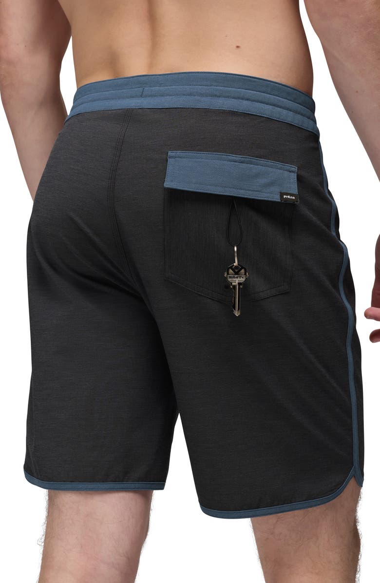 prAna 8-Inch Board Shorts, Alternate, color, Black