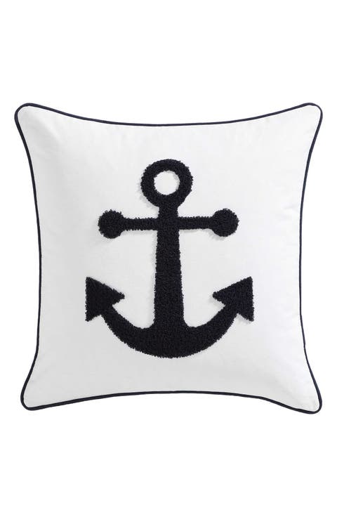 Anchor Loop Cotton Decorative Pillow