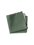 Paul Fredrick Houndstooth Silk Pocket Square