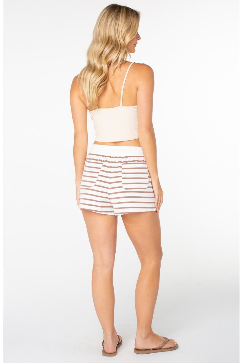 Surfing by Moonlight Striped Shorts, Alternate, color, COCONT MLK