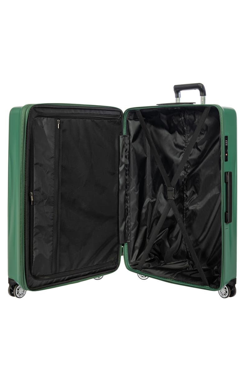 Cervia Hardside Expandable 30" Large Checked Spinner Luggage, Alternate, color, Dark Emerald