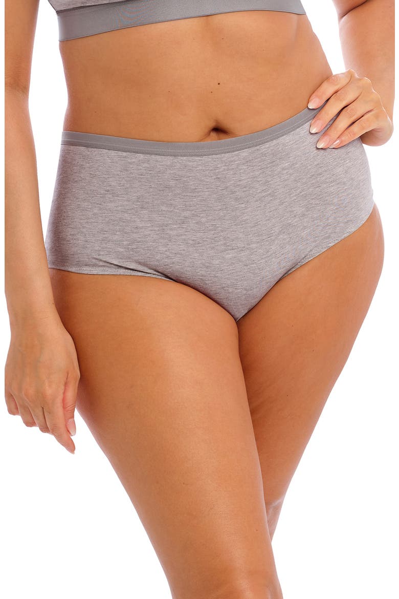 Downtime Full Figure Boyshorts, Main, color, GRAY MARLED