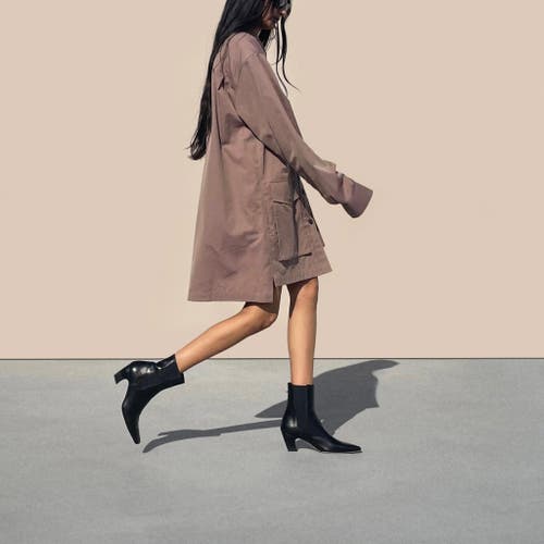 Neil J. Rodgers Meg Ankle Boot In Black Nappa