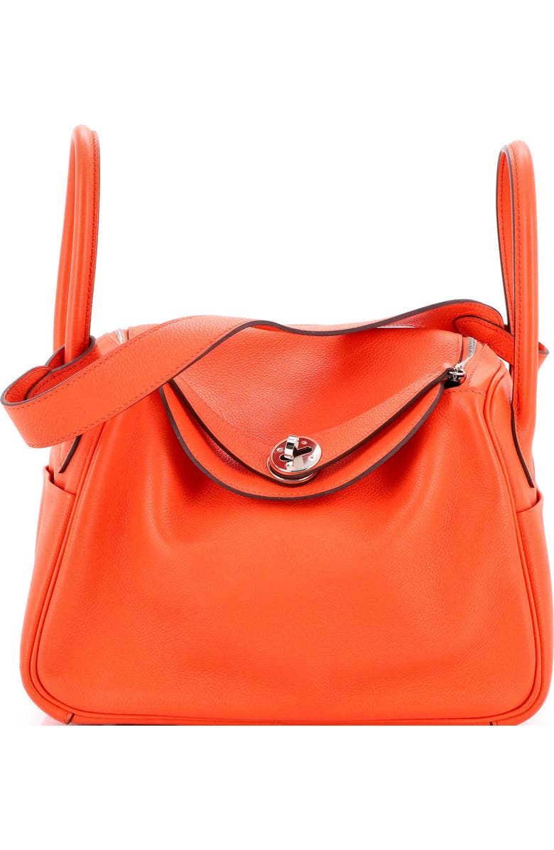 Pre-Owned Hermes Lindy Bag Evercolor 26, Main, color, Orange Poppy