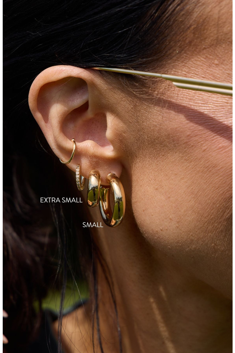 Hollow Statement Hoop Earrings, Alternate, color, Gold