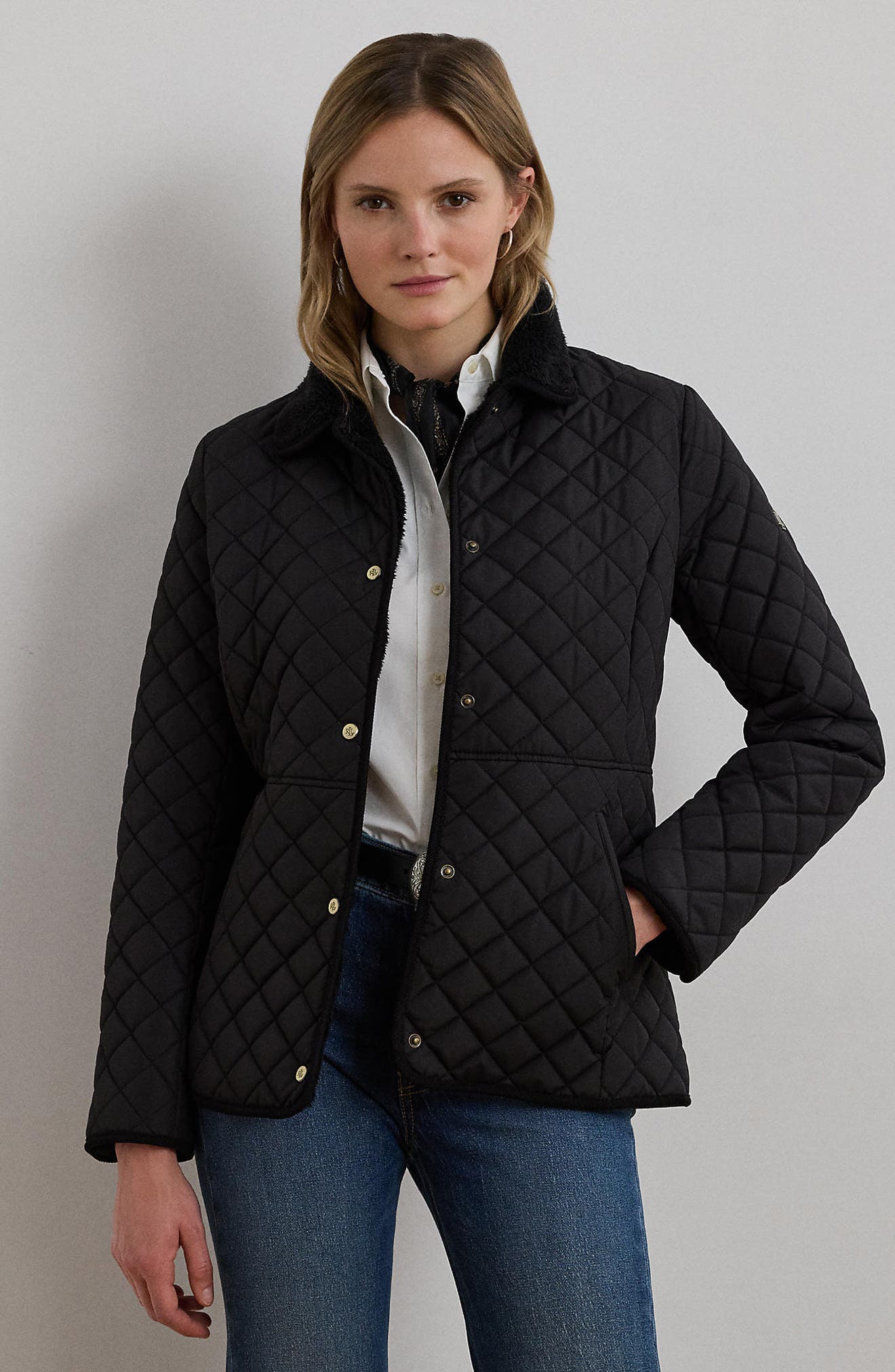 Lauren Ralph Lauren Icon Quilted Blazer (Women) | Nordstrom