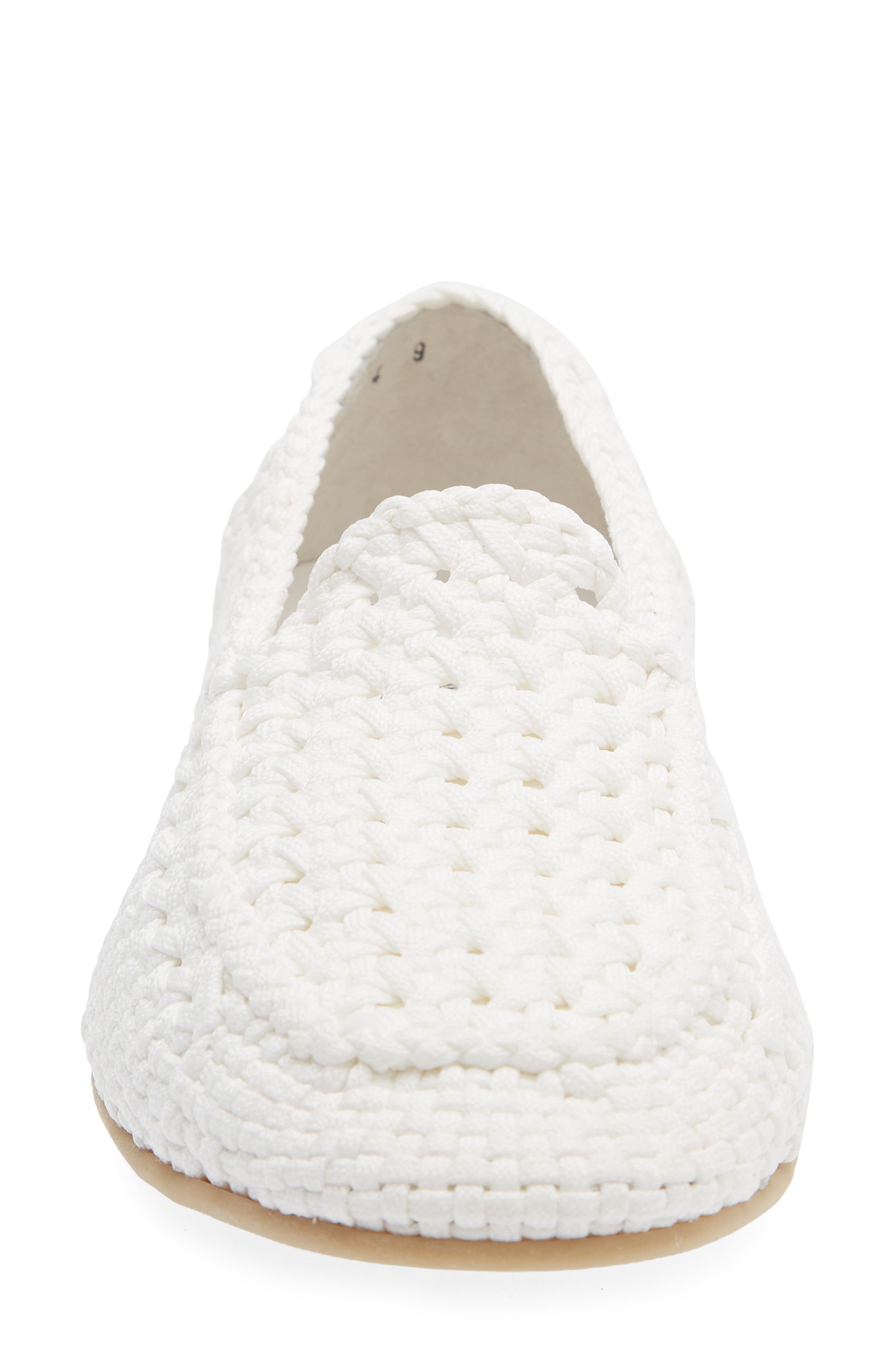 Dolce&Gabbana Woven Slipper, Alternate, color, 80001 Bianco