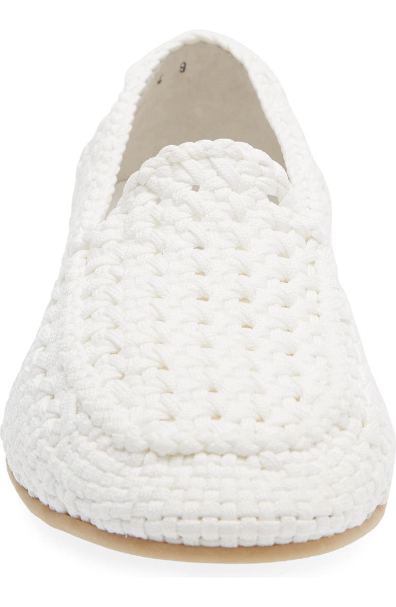 Dolce&Gabbana Woven Slipper, Alternate, color, 80001 Bianco