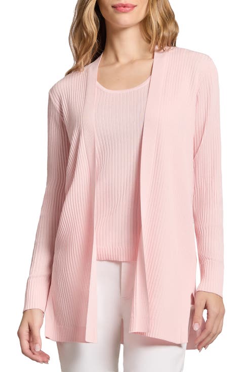 Open Front Rib Cardigan