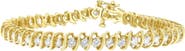 Haus of Brilliance 14K Yellow Gold 3.00 cttw Diamond Spiral Link Bracelet