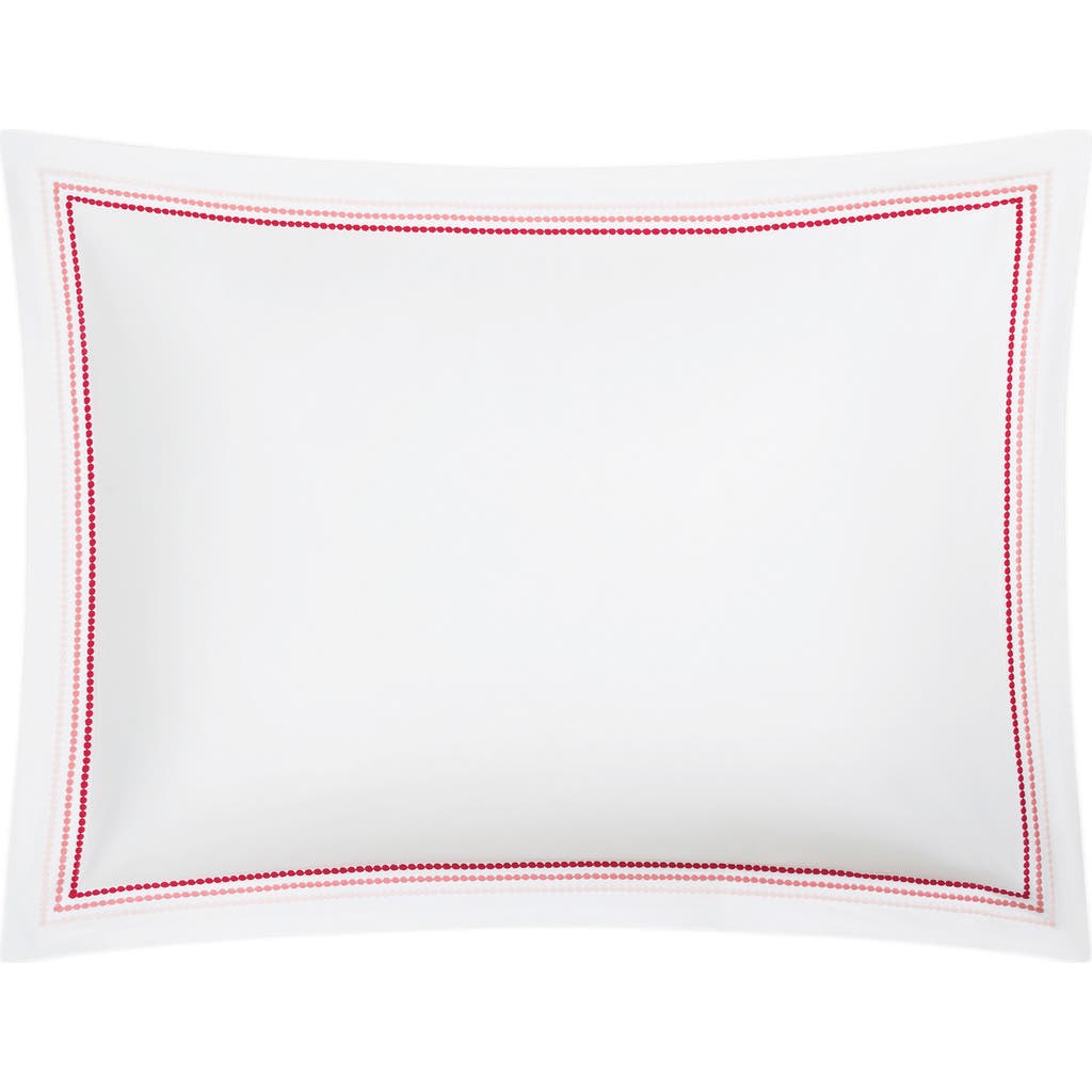 Matouk Amara Triple Pearl Embroidered Pillow Sham