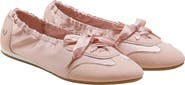VIVAIA Round-Toe Satin Sneakerina