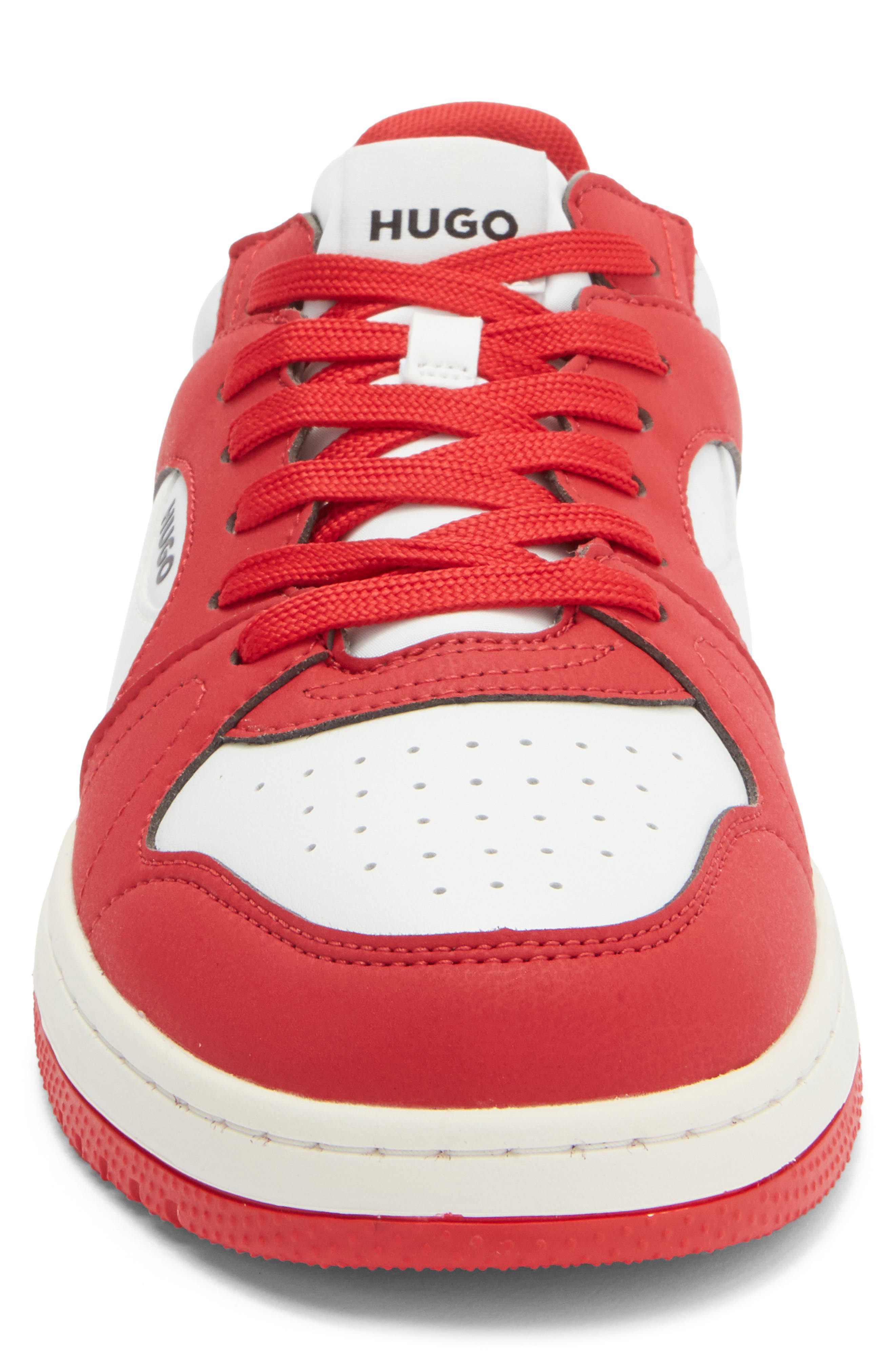 BOSS Hadrain Tenn Sneaker, Alternate, color, Open Red