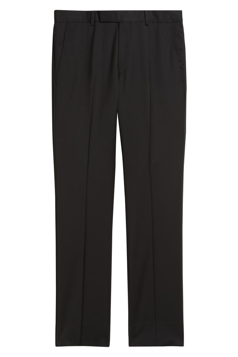 Ryder Slim Fit Black Stretch Wool Tuxedo Pants, Alternate, color, BLACK