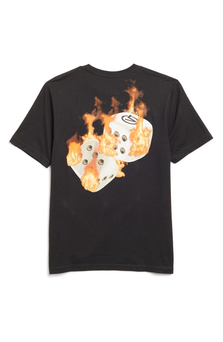 Vans Kids' No Dice Graphic T-Shirt, Alternate, color, Black