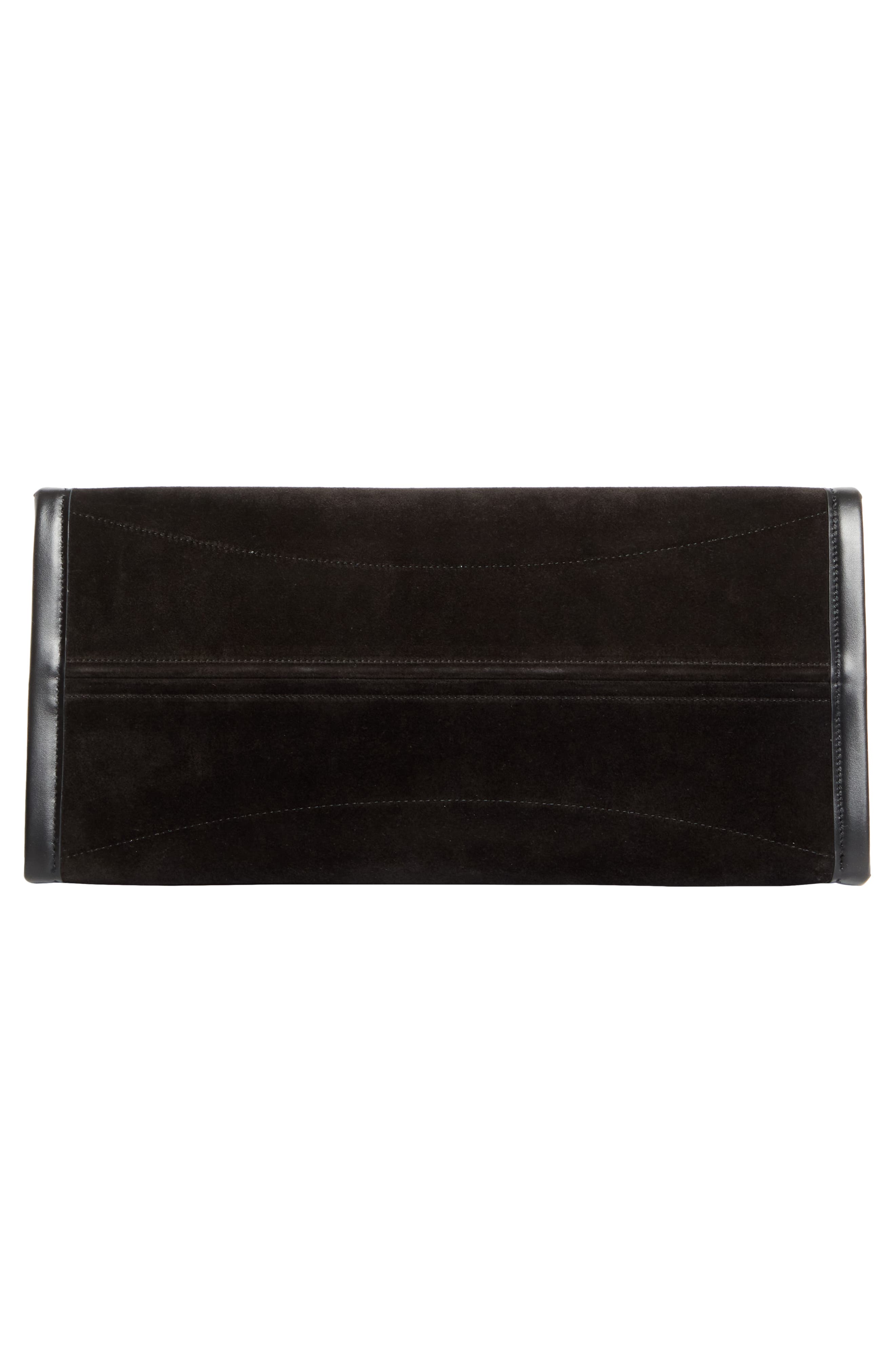 Christian Louboutin Large By My Side Uomo Suede East/West Tote, Alternate, color, Black