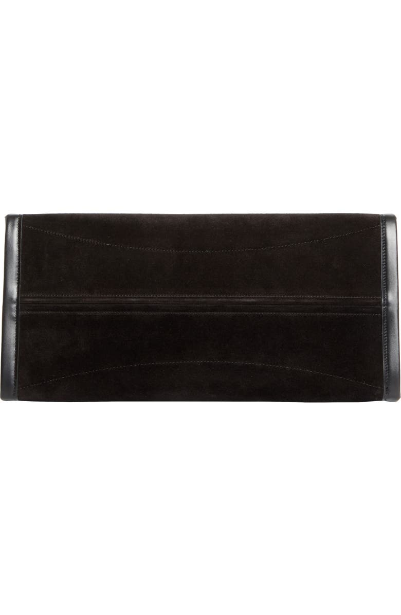 Christian Louboutin Large By My Side Uomo Suede East/West Tote, Alternate, color, Black