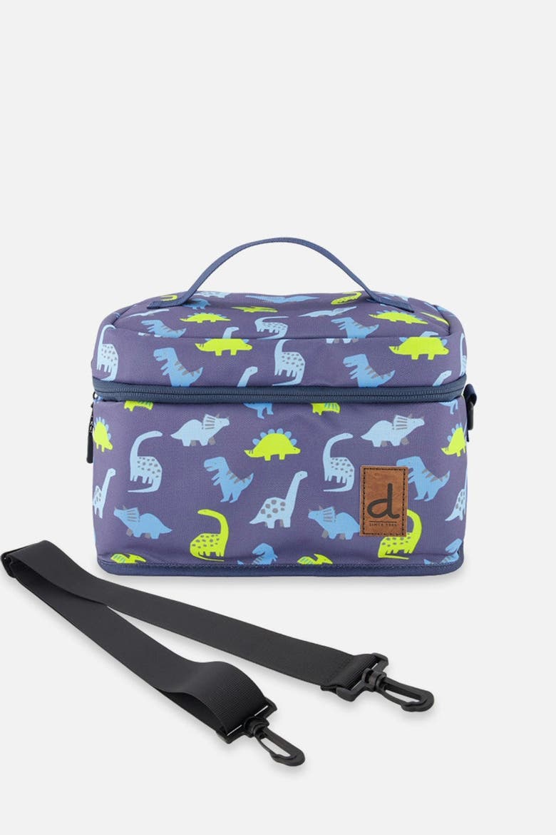 Dinos Durable Spacious Lunch Box, Main, color, Blue Printed Dinos