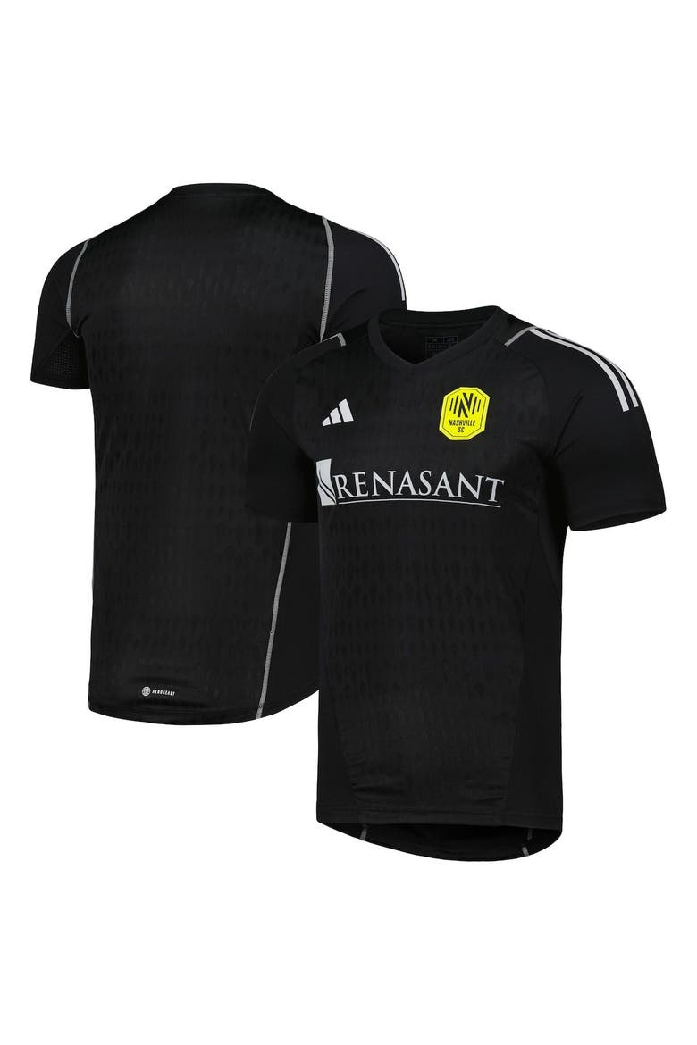 Men's adidas Black Nashville SC 2023 Replica Goalkeeper Jersey, Main, color, Black