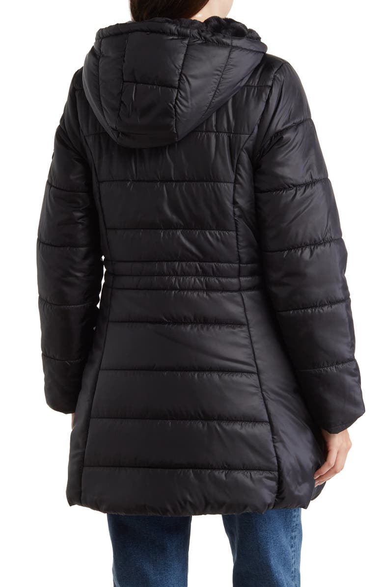 Spyder Yara Faux Fur Lined Puffer Jacket, Alternate, color,